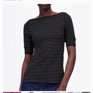 Madewell boatneck tee in stripe